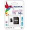 کارت حافظه‌ microSDHC ای دیتا مدل Premier کلاس 10 استاندارد UHS-I U1 سرعت 50MBps همراه با آداپتور SD ظرفیت 16 گیگابایت